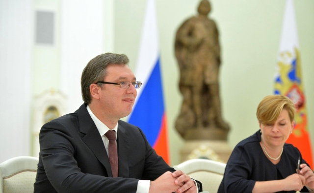 Александр Вучич на встрече с Владимиром Путиным. 26 мая 2016 года, Москва