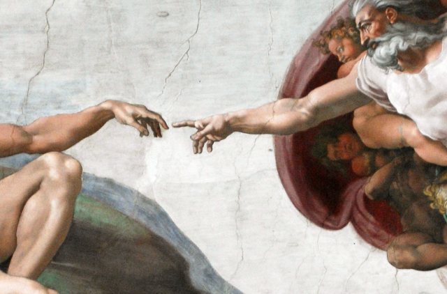 Микеланджело. Сотворение Адама. Около 1511