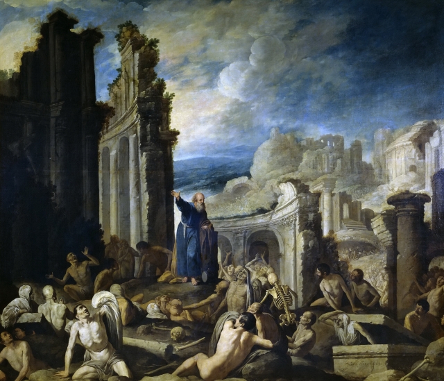 Франциско Коллантес. Видение Иезекииля — воскресение умерших. 1630