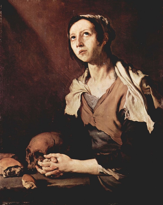 Рибера Хосе. Мария Егпетская. 1651