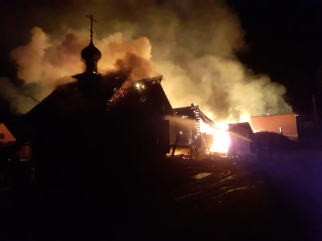 В Калужской области пожар уничтожил скит монастырского подворья