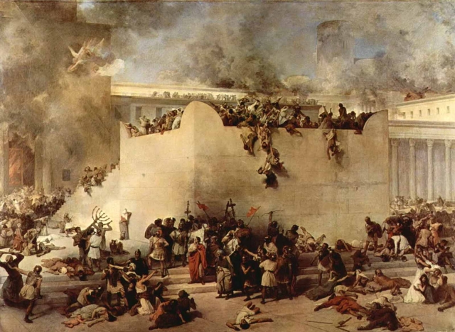 Франческо Хайес. Разрушение Иерусалимского храма. 1867