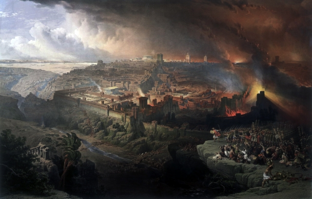Дэвид Робертс Осада и разрушение Иерусалима. 1850