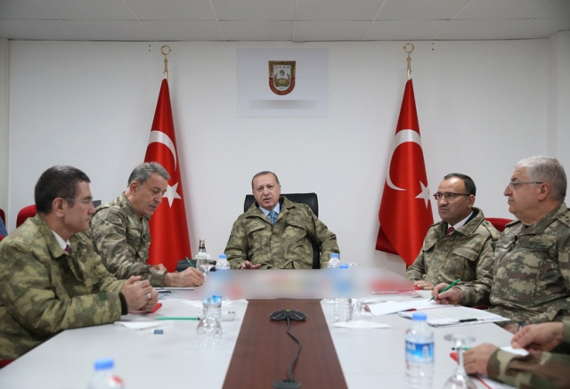 Реджеп Тайип Эрдоган встречается с турецкими генералами 