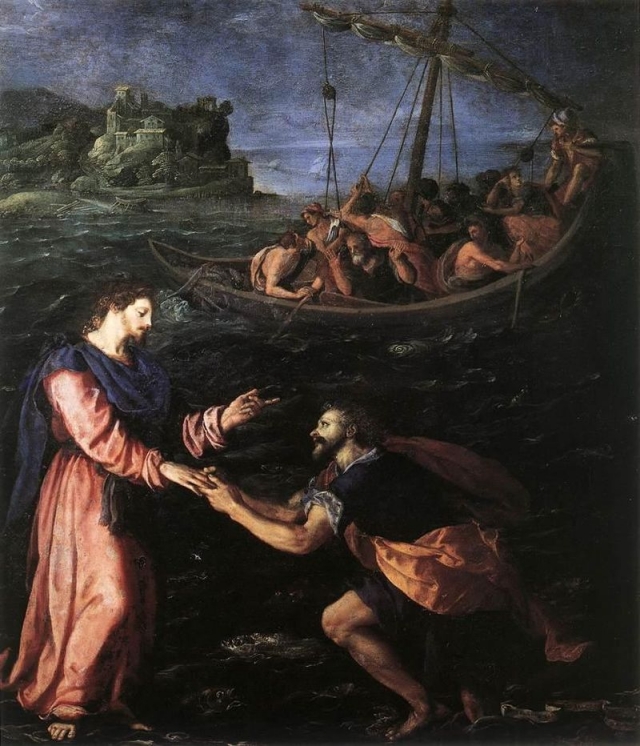 Алессандро Аллори. Хождение по водам. 1595