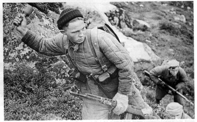 Советские партизаны в горах Кавказа