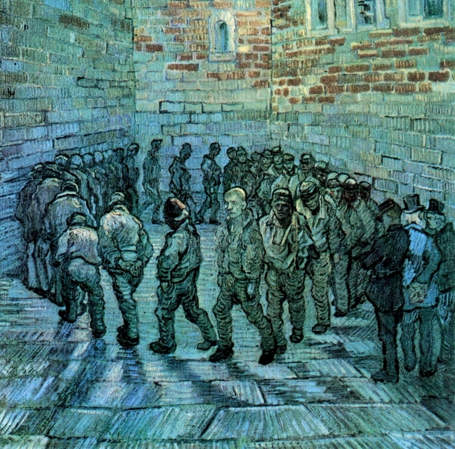 Винсент Ван Гог. Прогулка заключенных (фрагмент). 1890