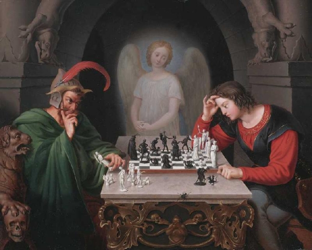 Фридрих Август Мориц Ретч. Шахматисты. 1830