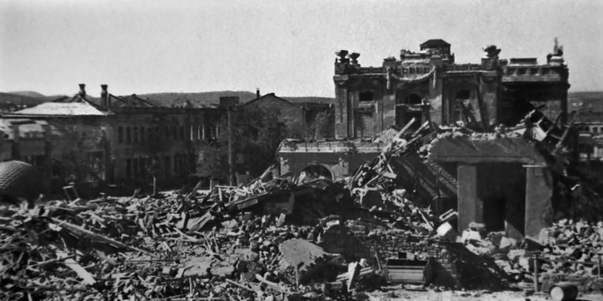 После освобождения. Новороссийск. 1943