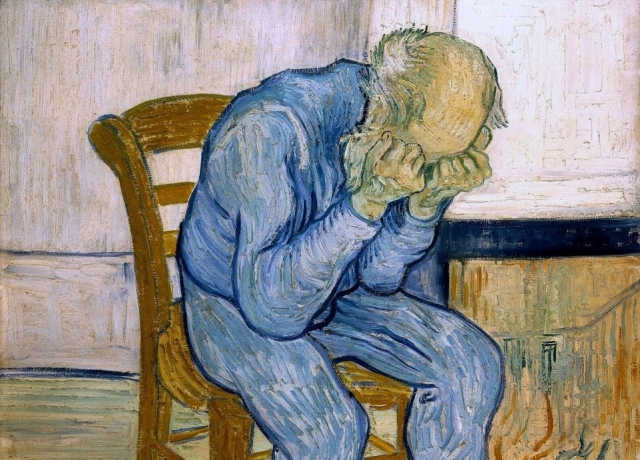 Винсент Ван Гог. Горюющий старик. 1890