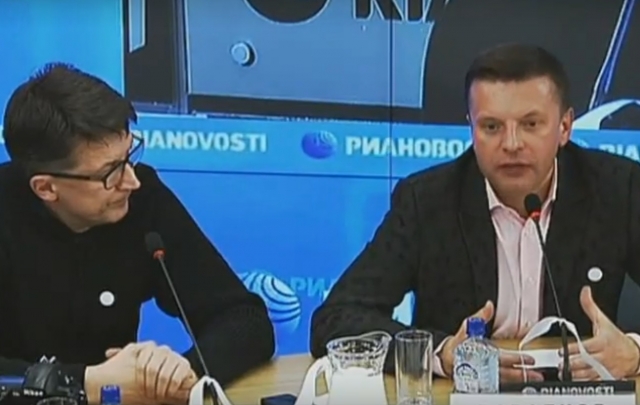Леонид Парфенов на заседании «Лиги избирателей» 2012 