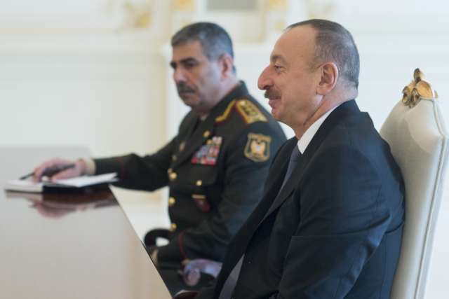 Закир Гасанов и Ильхам Алиев