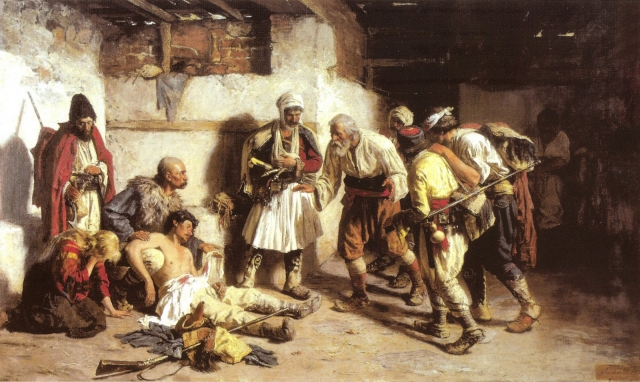 Пая Йованович. Раненый черногорец. 1882