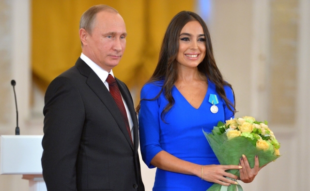 Владимир Путин и Лейла Алиева 