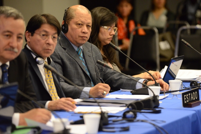 Сессия Межамериканской комиссии по правам человека (IACHR) по вопросу строительства Никарагуанского канала. Март 2015 года