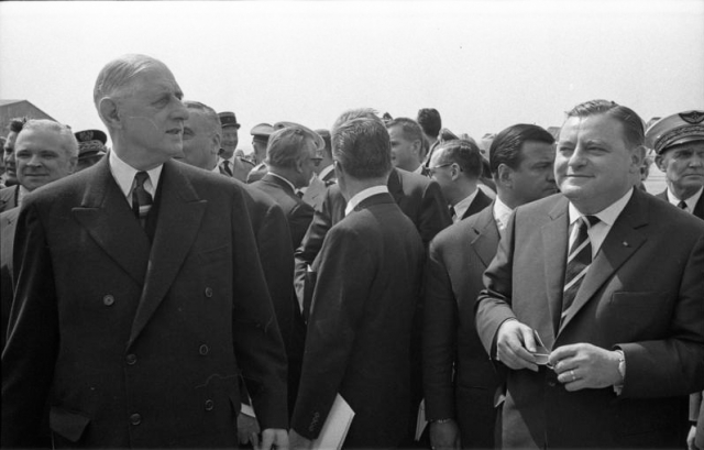 Шарль Де Голль и Франц-Йозеф Штраус. 1962