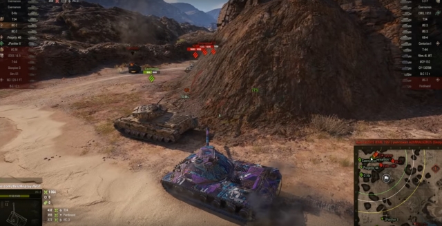 Бой в World of Tanks 