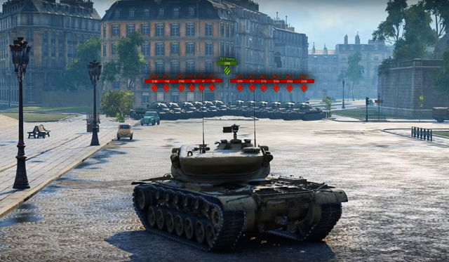 Бой в World of Tanks 