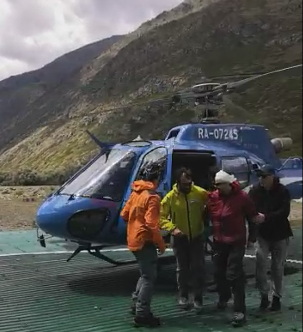 В Кабардино-Балкарии туриста из Москвы спасли на вертолёте