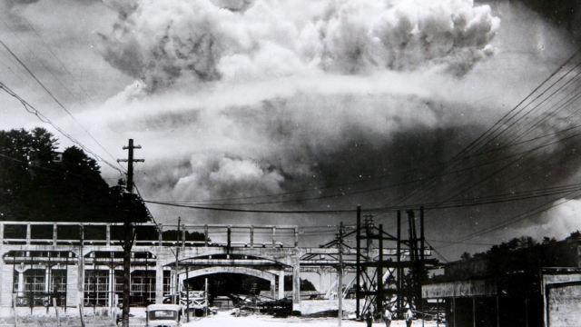 Explosões atômicas.  Nagasaki.  Japão.  1945