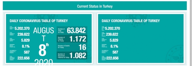 Коронавирус в Турции 
