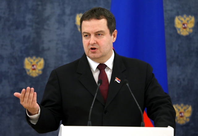 Ministro das Relações Exteriores da Sérvia, Ivica Dacic 