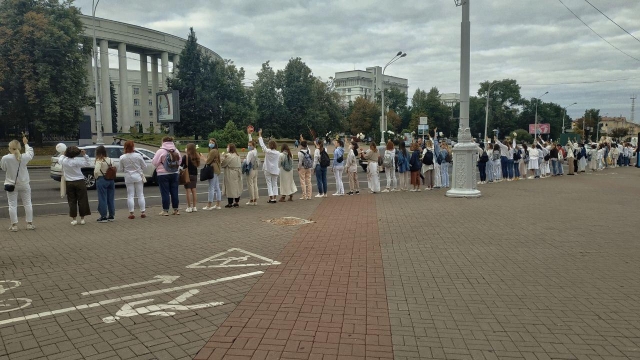 Акция солидарности с задержанными. Минск