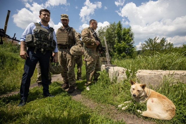 Vladimir Zelensky em Donbass 