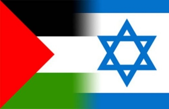 Флаги Палестины и Израиля