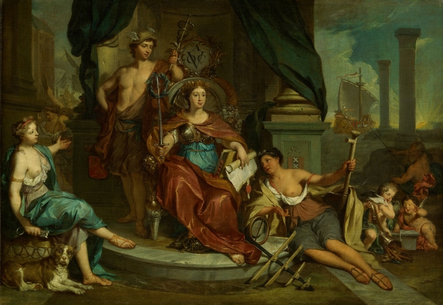 Николас Верколе. Аллегория амстердамского отделения Голландской Ост-Индской компании. 1702