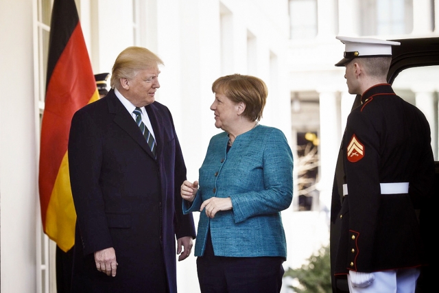 Angela Merkel, Donald Trump 