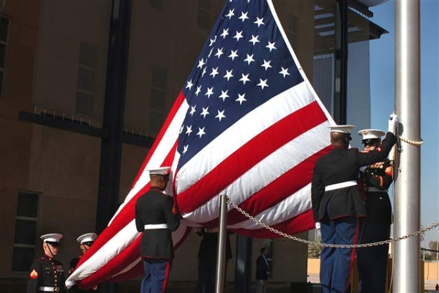Флаг США. Посольство США в Багдаде 