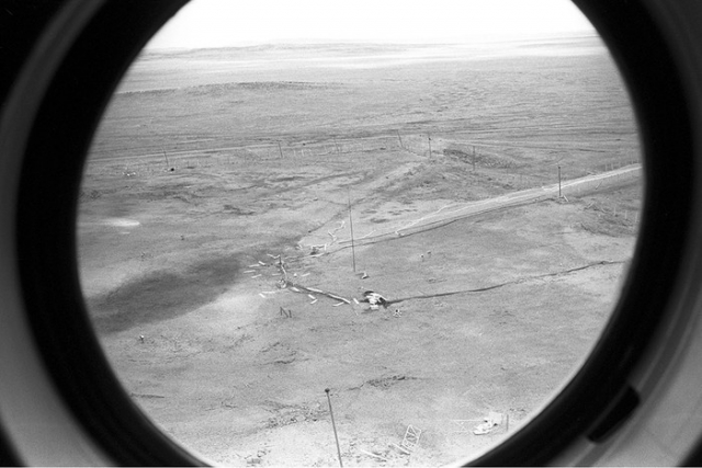 Вид на Семипалатинский ядерный полигон, 1988 год