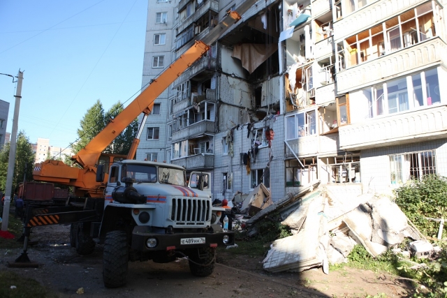 В Ярославле взорвавшийся дом планируют восстановить