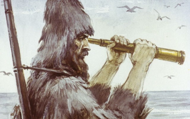 Робинзон Крузо / Дефо Д.; Худож. Шевченко В.- Москва : Диафильм, 1988.- 2 дф. (50 кд.; 50 кд.)