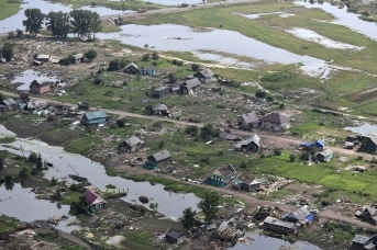 Территории, пострадавшие от паводка в конце июня 2019 года в Иркутской области 
