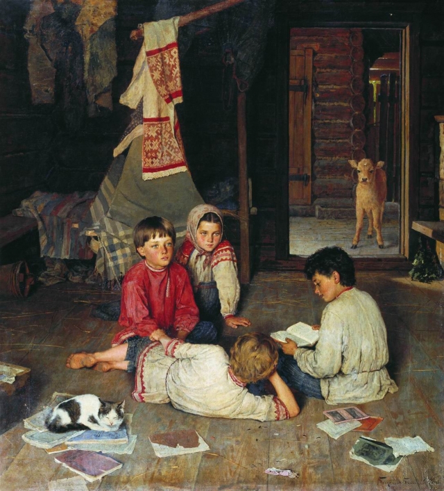 Николай Петрович Богданов-Бельский. Новая сказка. 1891