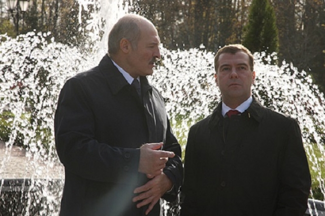 Александр Лукашенко и Дмитрий Медведев 