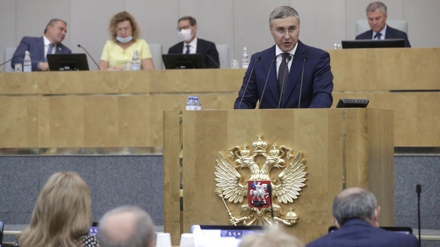 Министр науки и высшего образования Валерий Фальков на Правительственном часе в Госдуме