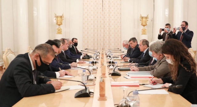 Переговоры Сергея Лаврова и Джейхуна Байрамова. 26 августа 2020 года, Москва 