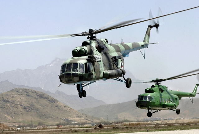 В Афганистане разбился военный вертолёт
