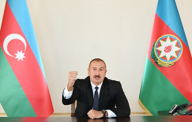 Обращение президента Азербайджана Ильхама Алиева к народу 27 сентября