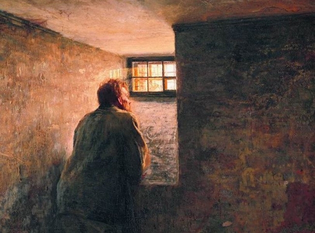 Николай Ярошенко. Заключенный. 1878 (фрагмент)