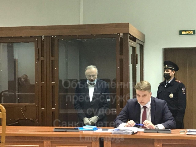 Олег Соколов на скамье подсудимых