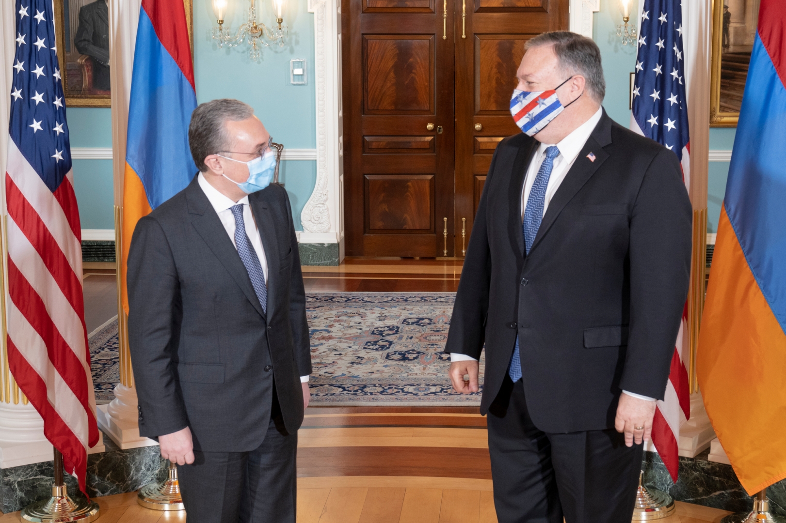 В США началась встреча Помпео и главы МИД Армении