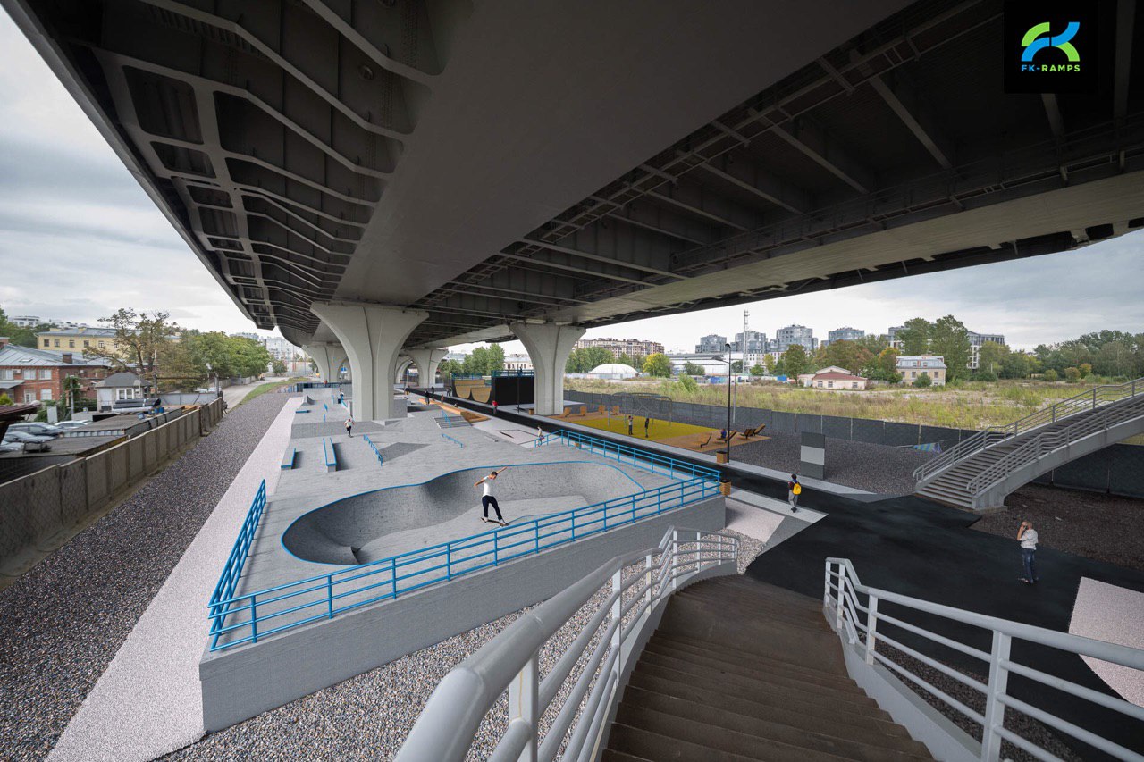 Под мостом Бетанкура в Петербурге появится скейт-парк
