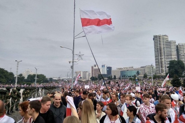 Акции протеста в Минске после президентских выборов в Белоруссии