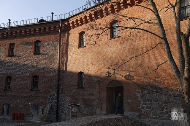 Реставрируемая часть Выборгского замка 