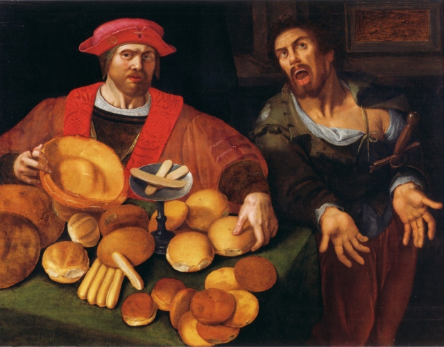 Неизвестный художник. Богач и бедняк. XVII век