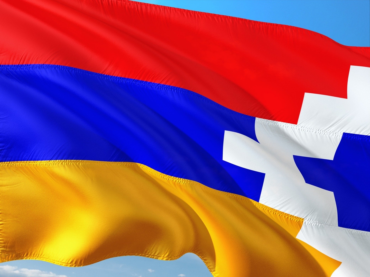Флаг Нагорного Карабаха Фото